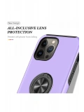 Newface Apple iPhone 13 Pro Max Kılıf Elit Yüzüklü Kapak - Mor