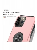 Newface Apple iPhone 13 Pro Max Kılıf Elit Yüzüklü Kapak - Pembe