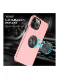Newface Apple iPhone 13 Pro Max Kılıf Elit Yüzüklü Kapak - Pembe