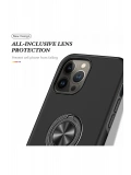 Newface Apple iPhone 13 Pro Max Kılıf Elit Yüzüklü Kapak - Siyah