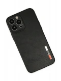 Newface Apple iPhone 13 Pro Max Kılıf Loop Deri Silikon - Siyah