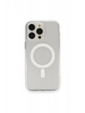 Newface Apple iPhone 13 Pro Max Kılıf Matte Şeffaf Magneticsafe - Şeffaf