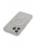 Newface Apple iPhone 13 Pro Max Kılıf Matte Şeffaf Magneticsafe - Şeffaf