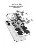 Newface Apple iPhone 13 Pro Max Kılıf Mekanik Bumper Kapak - Derin Mor