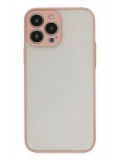 Newface Apple iPhone 13 Pro Max Kılıf Montreal Silikon Kapak - Pembe
