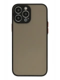 Newface Apple iPhone 13 Pro Max Kılıf Montreal Silikon Kapak - Siyah