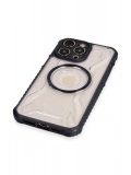 Newface Apple iPhone 13 Pro Max Kılıf Prag Magneticsafe Kapak - Siyah
