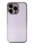 Newface Apple iPhone 13 Pro Max Kılıf Razer Lensli Silikon - Gold
