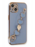 Newface Apple iPhone 14 Kılıf Esila Silikon - Gri
