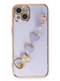 Newface Apple iPhone 14 Kılıf Esila Silikon - Lila