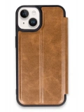 Newface Apple iPhone 14 Kılıf Flip Cover - Taba