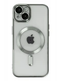 Newface Apple iPhone 14 Kılıf Kross Magneticsafe Kapak - Gümüş