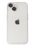 Newface Apple iPhone 14 Kılıf Luko Lens Silikon - Gümüş
