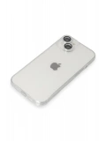 Newface Apple iPhone 14 Kılıf Luko Lens Silikon - Gümüş