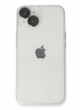 Newface Apple iPhone 14 Kılıf Luko Lens Silikon - Siyah