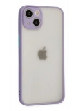 Newface Apple iPhone 14 Kılıf Montreal Silikon Kapak - Mor