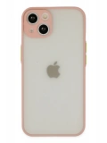 Newface Apple iPhone 14 Kılıf Montreal Silikon Kapak - Pembe