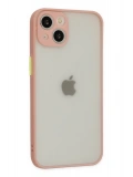Newface Apple iPhone 14 Kılıf Montreal Silikon Kapak - Pembe