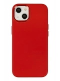 Newface Apple iPhone 14 Plus Kılıf Asya Deri Silikon - Kırmızı