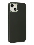 Newface Apple iPhone 14 Plus Kılıf Asya Deri Silikon - Koyu Yeşil