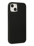 Newface Apple iPhone 14 Plus Kılıf Asya Deri Silikon - Siyah