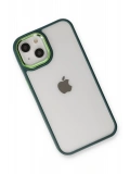 Newface Apple iPhone 14 Plus Kılıf Dora Kapak - Haki Yeşil