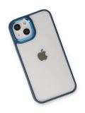 Newface Apple iPhone 14 Plus Kılıf Dora Kapak - Mavi