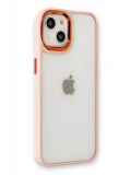 Newface Apple iPhone 14 Plus Kılıf Dora Kapak - Pudra