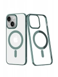 Newface Apple iPhone 14 Plus Kılıf Element Magneticsafe Sert Kapak - Köknar Yeşili