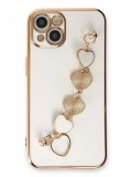 Newface Apple iPhone 14 Plus Kılıf Esila Silikon - Beyaz