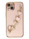 Newface Apple iPhone 14 Plus Kılıf Esila Silikon - Pudra