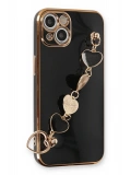 Newface Apple iPhone 14 Plus Kılıf Esila Silikon - Siyah