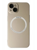 Newface Apple iPhone 14 Plus Kılıf Jack Magneticsafe Lens Silikon - Gold