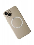Newface Apple iPhone 14 Plus Kılıf Jack Magneticsafe Lens Silikon - Gold