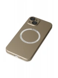 Newface Apple iPhone 14 Plus Kılıf Jack Magneticsafe Lens Silikon - Gold