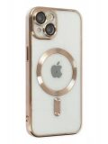 Newface Apple iPhone 14 Plus Kılıf Kross Magneticsafe Kapak - Gold