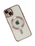 Newface Apple iPhone 14 Plus Kılıf Kross Magneticsafe Kapak - Rose