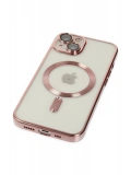 Newface Apple iPhone 14 Plus Kılıf Kross Magneticsafe Kapak - Rose