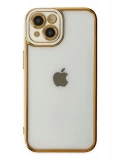 Newface Apple iPhone 14 Plus Kılıf Liva Lens Silikon - Beyaz