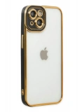 Newface Apple iPhone 14 Plus Kılıf Liva Lens Silikon - Siyah