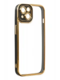 Newface Apple iPhone 14 Plus Kılıf Liva Lens Silikon - Siyah