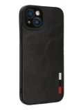 Newface Apple iPhone 14 Plus Kılıf Loop Deri Silikon - Siyah