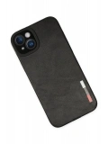 Newface Apple iPhone 14 Plus Kılıf Loop Deri Silikon - Siyah
