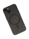 Newface Apple iPhone 14 Plus Kılıf Moshi Lens Magneticsafe Silikon - Siyah