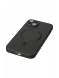 Newface Apple iPhone 14 Plus Kılıf Moshi Lens Magneticsafe Silikon - Siyah