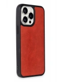 Newface Apple iPhone 14 Pro Kılıf Aras Deri Kapak - Kırmızı