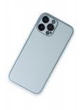 Newface Apple iPhone 14 Pro Kılıf Coco Deri Silikon Kapak - Sky Blue