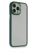 Newface Apple iPhone 14 Pro Kılıf Dora Kapak - Haki Yeşil