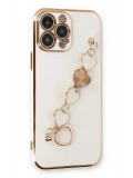Newface Apple iPhone 14 Pro Kılıf Esila Silikon - Beyaz