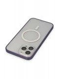 Newface Apple iPhone 14 Pro Kılıf Grand Magneticsafe Kapak - Mor